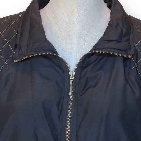 Vintage Silk Windbreaker Puffer Jacket - Picture 7 of 12